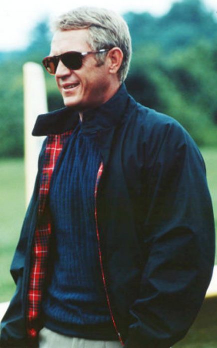 Steve-McQueen-in-navy-Harrington-Jacket